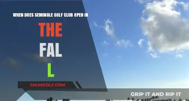 Seminole Golf Club's Fall Opening: Dates and Details Revealed