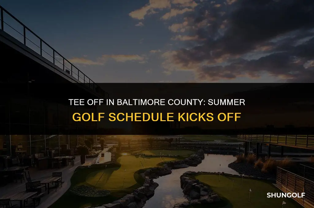 when does summer golf schedule start in baltimorecounty