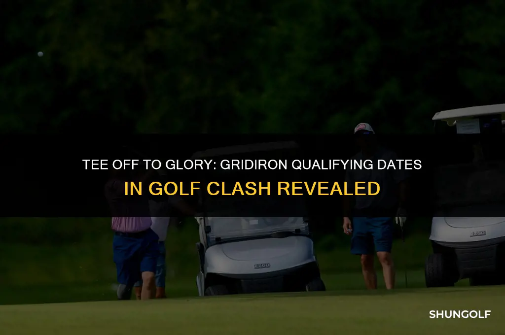 when does the gridiron qualifying start in golf clash