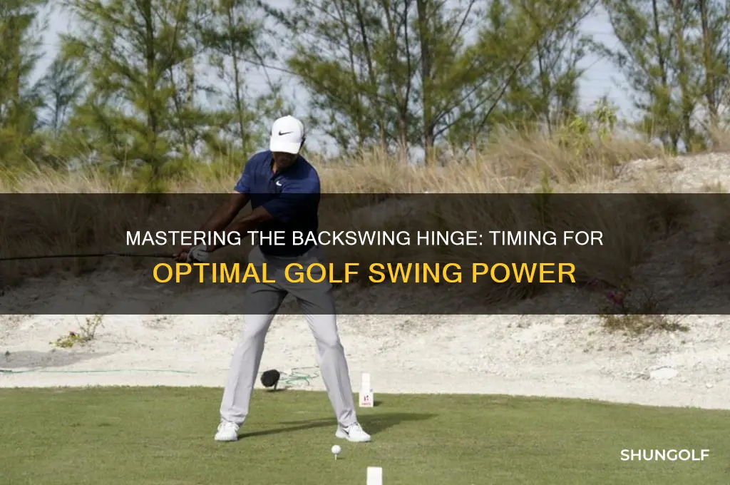 when does the hinge happen in the backswing golf