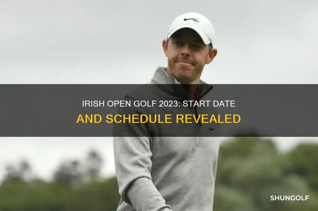 when does the irish open golf start
