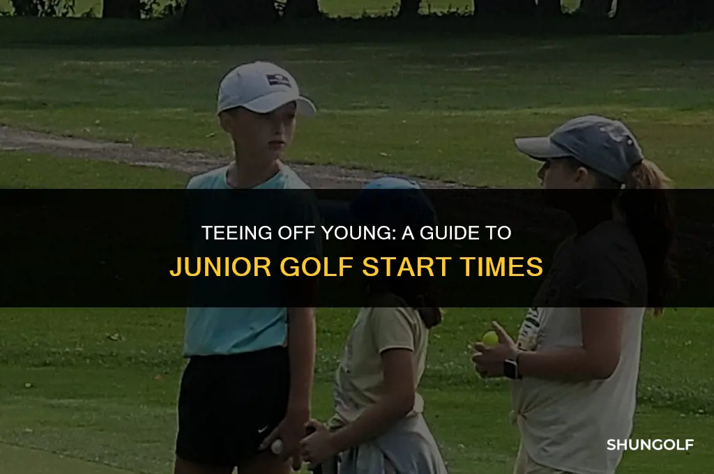 when does the junior golf start