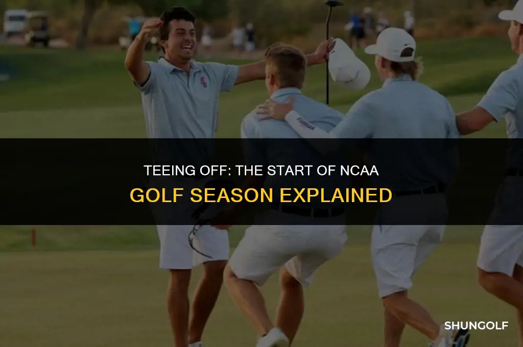 when does the ncaa golf season start
