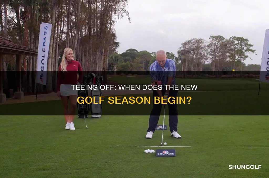 when does the new golf season star