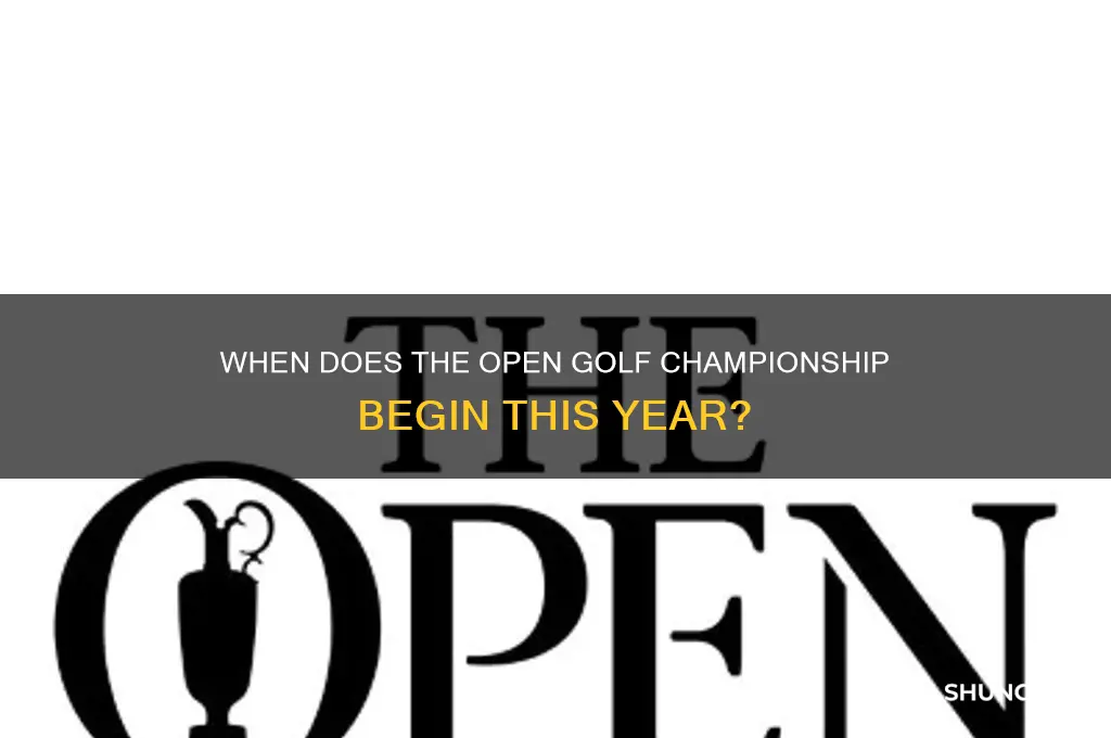 when does the open golf championship start