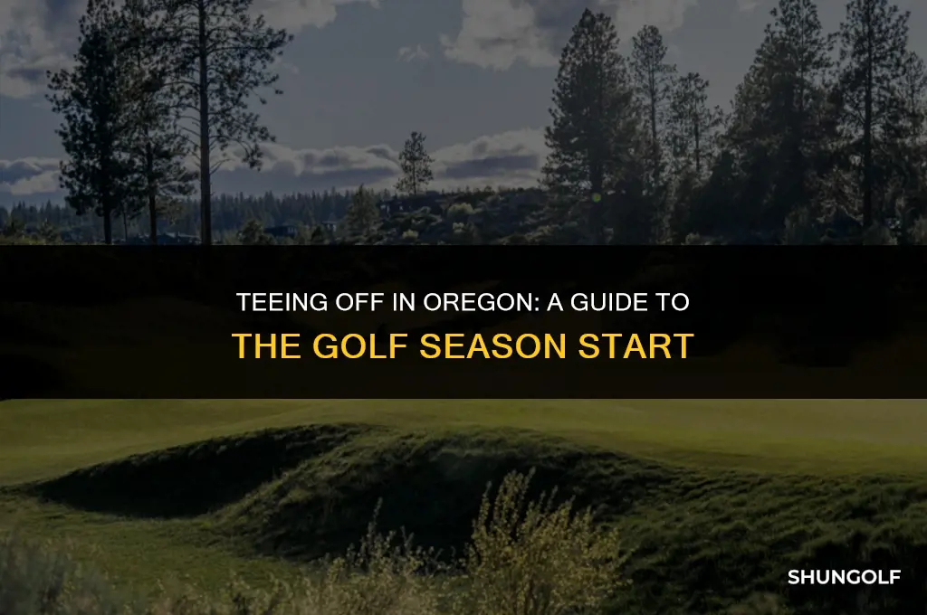 when does the oregon golf season start