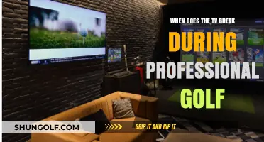 When Does the TV Break Occur in Professional Golf?