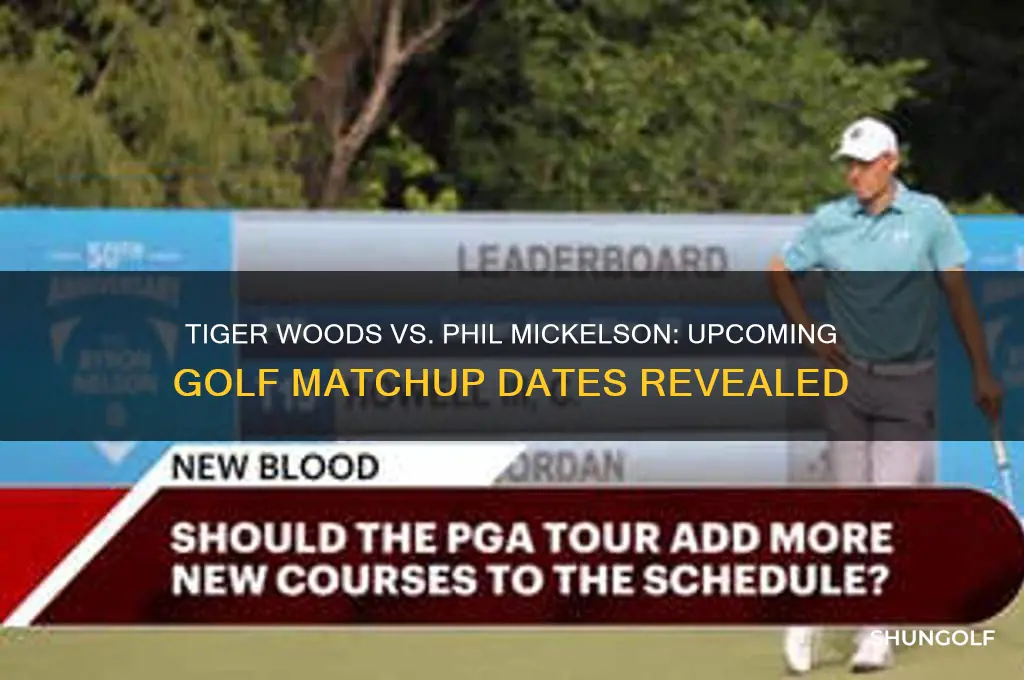 when does tiger woods go against phil mickelson in golf