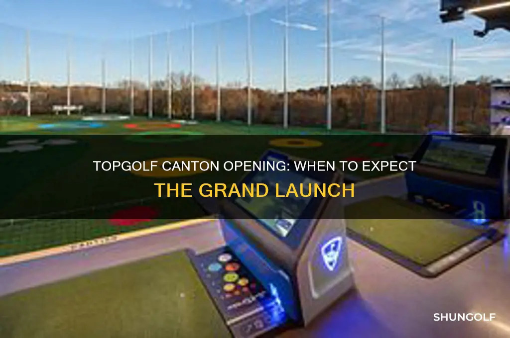 when does top golf canton open