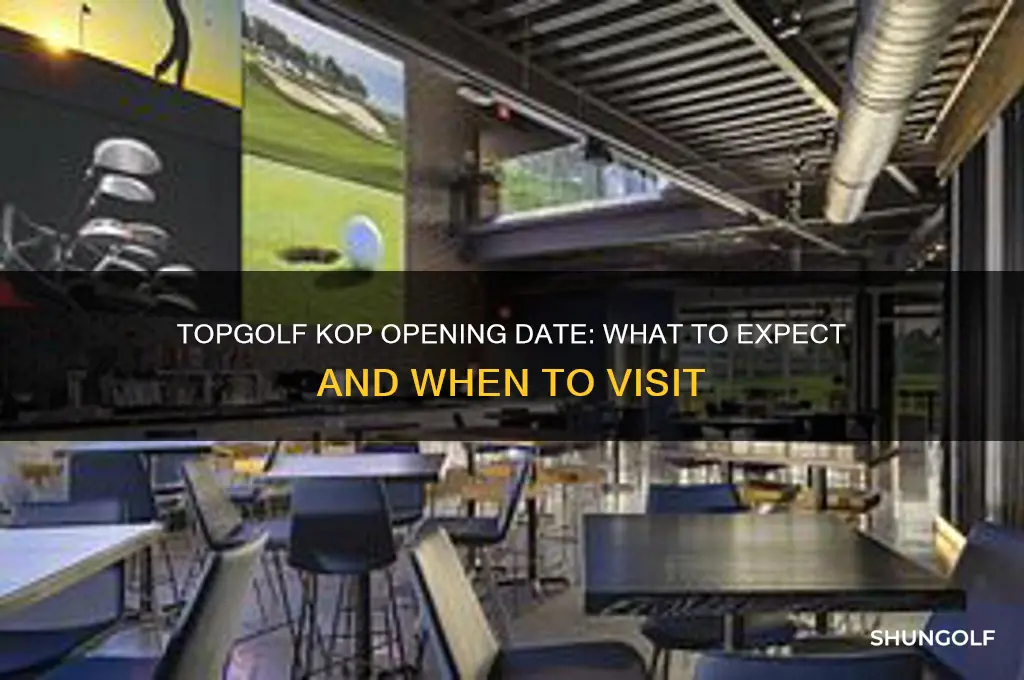 when does top golf kop open