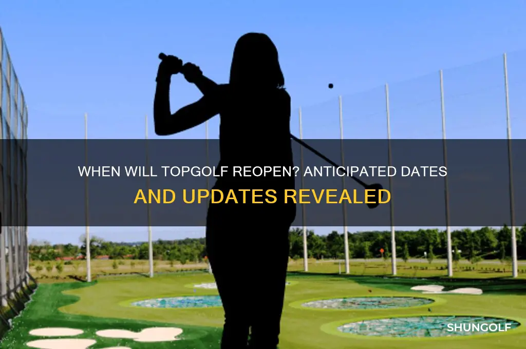 when does top golf open back up