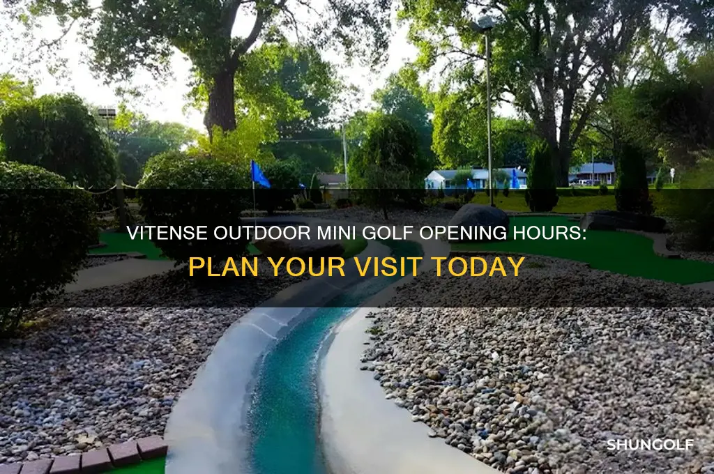 when does vitense outdoor mini golf open