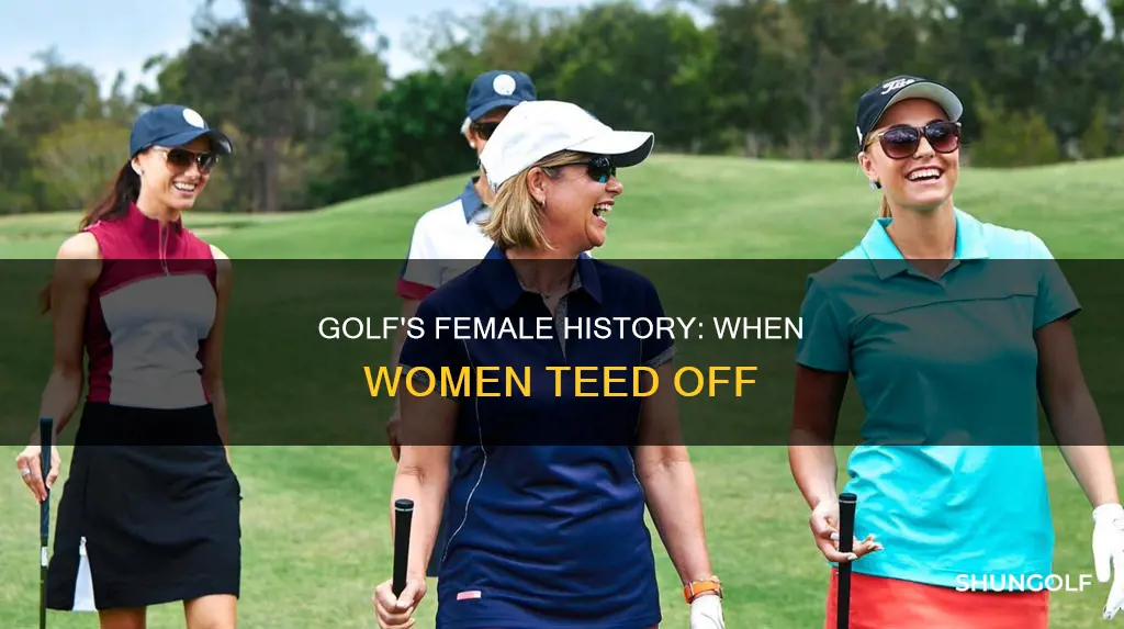 when golf became a womens sport