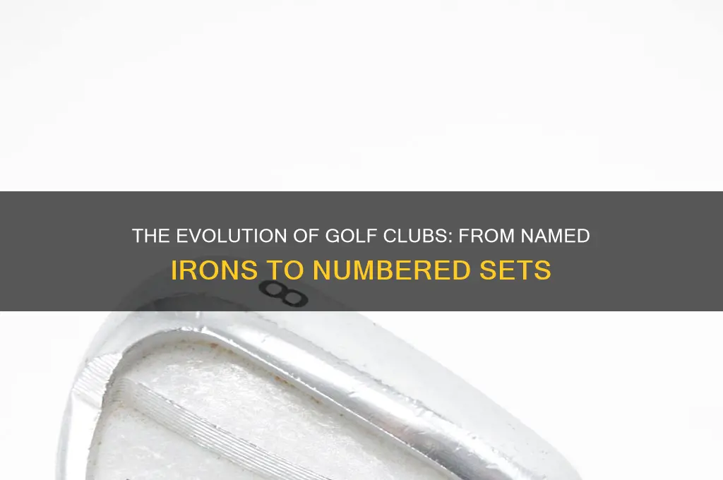 when golf clubs went from names to numbers