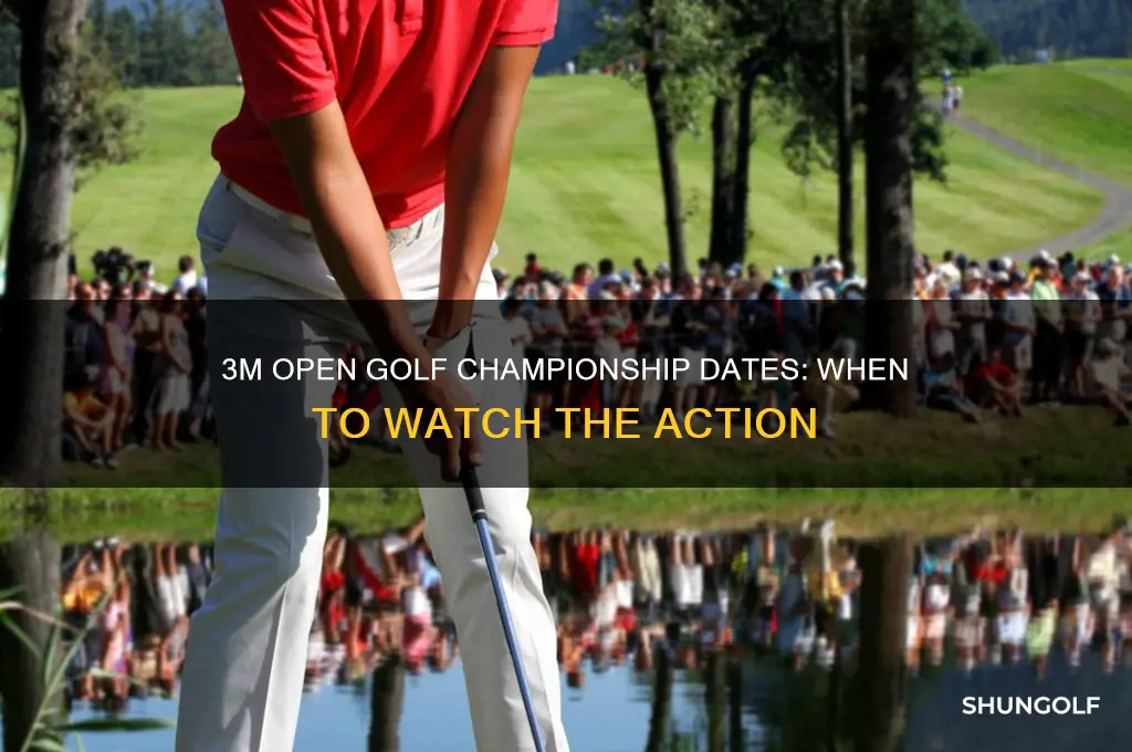 when is 3m open golf championship