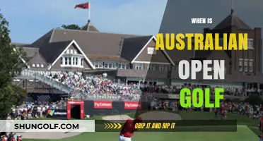 When is the Australian Open Golf Tournament Held?