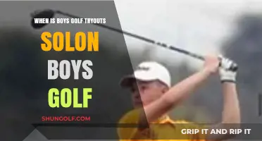 Solon Boys Golf Tryouts: Dates, Details, and Preparation Tips