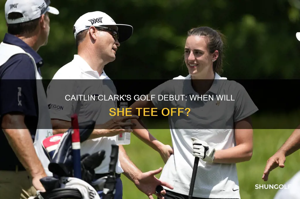 when is caitlin clark playing golf