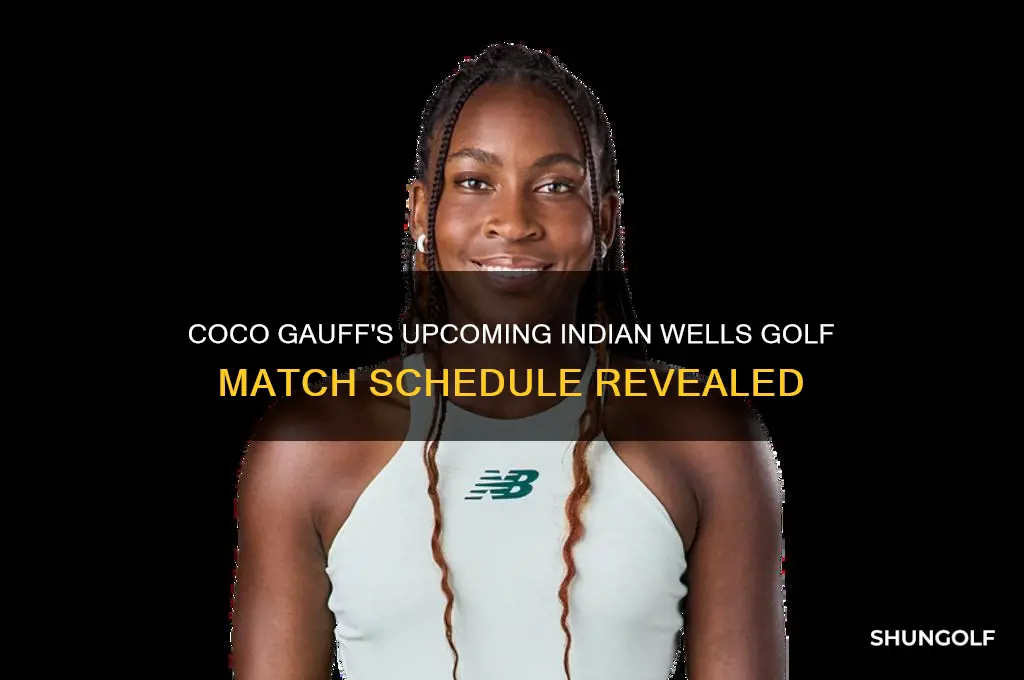 when is coco golf next match at indian wells