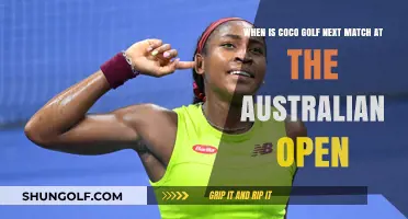 Coco Golf's Australian Open Match Schedule: Dates and Details