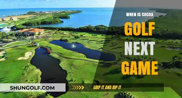 Upcoming Cocoa Golf Game Schedule: Dates and Details Revealed