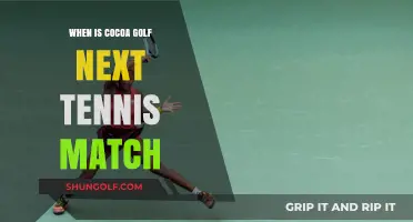 Cocoa Golf's Upcoming Tennis Match: Date, Time, and Details