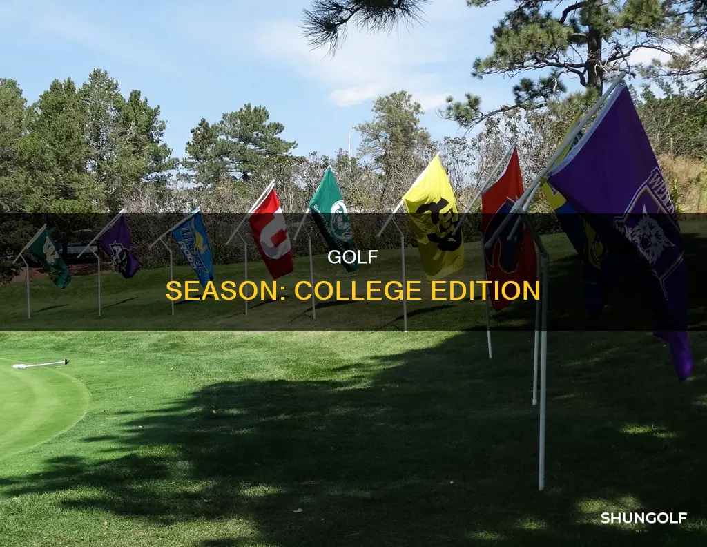 when is college golf season