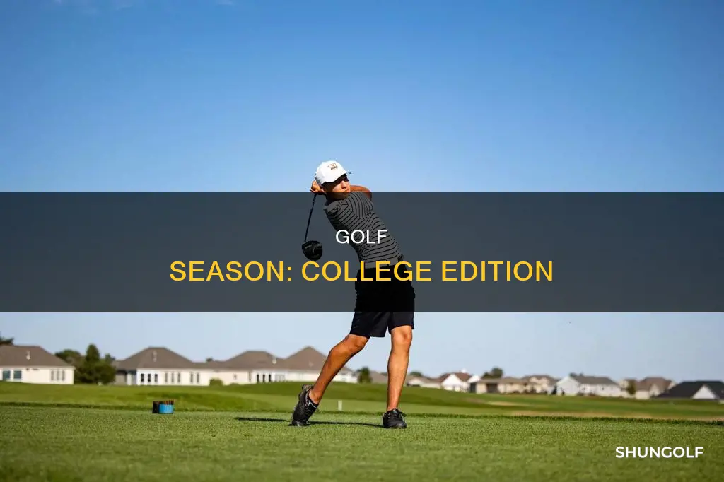 when is collkege golf season