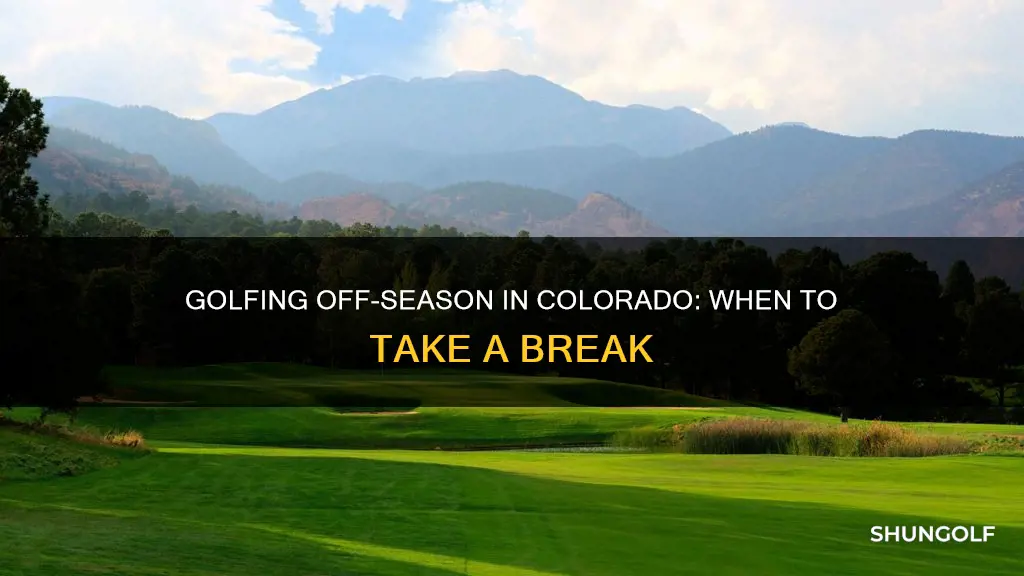 when is colorado inactive golf season