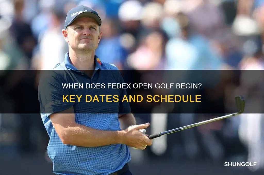 when is fedex open golf