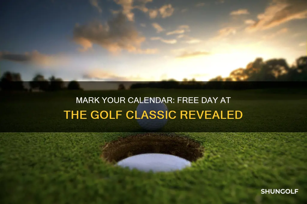 when is free day during golf classic