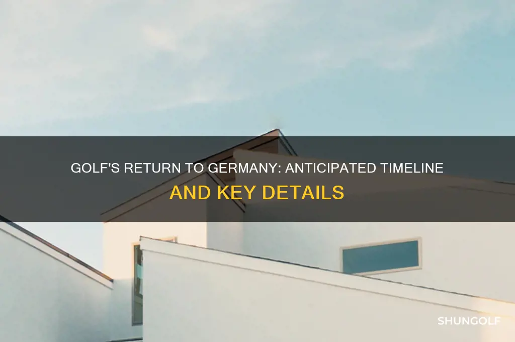 when is golf being moved back to germany