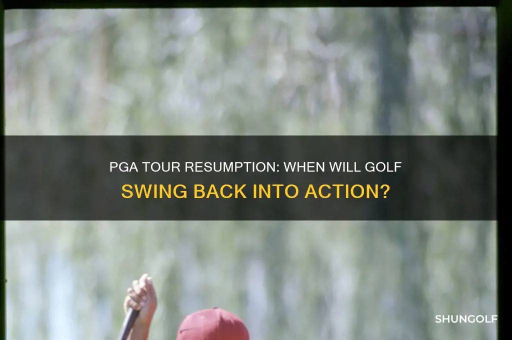 when is golf going to resume pga