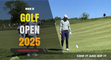 2025 Golf Open Dates: When and Where to Watch Live
