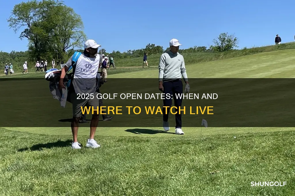 when is golf open 2025