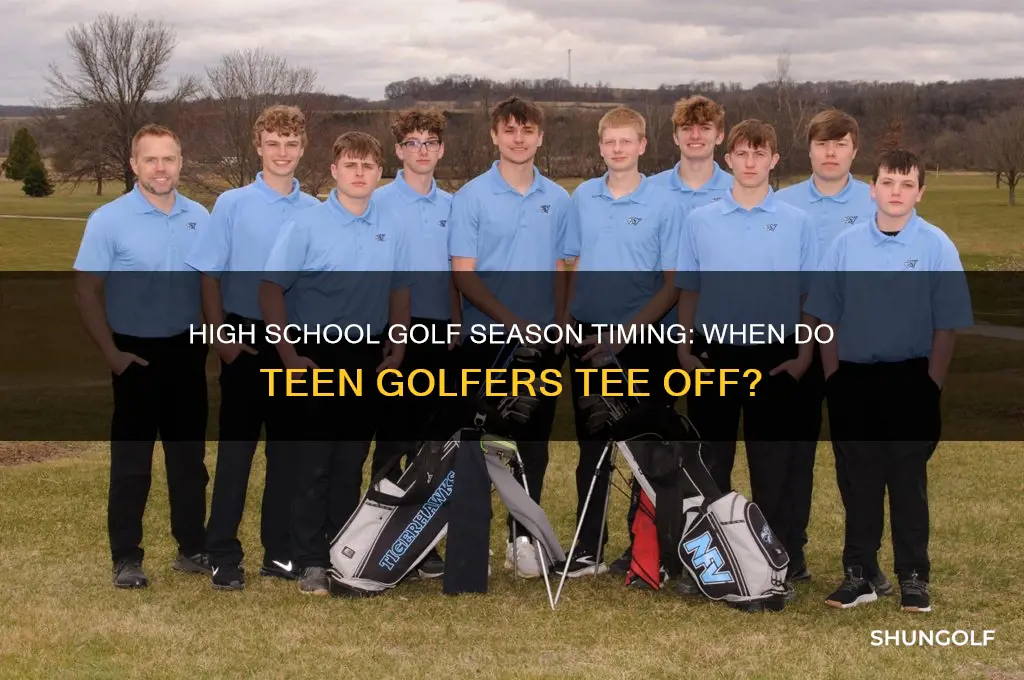 when is golf season for high school