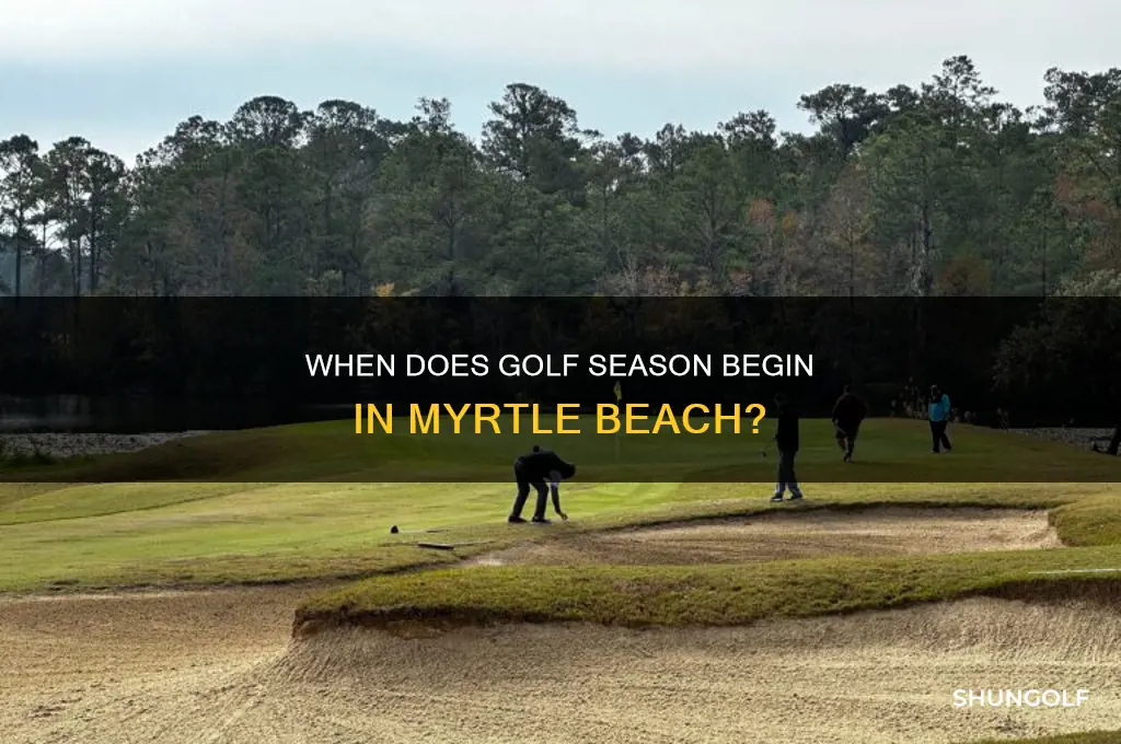 when is golf season in myrtle beach