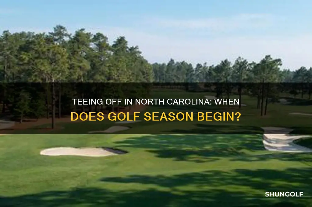 when is golf season in north carolina
