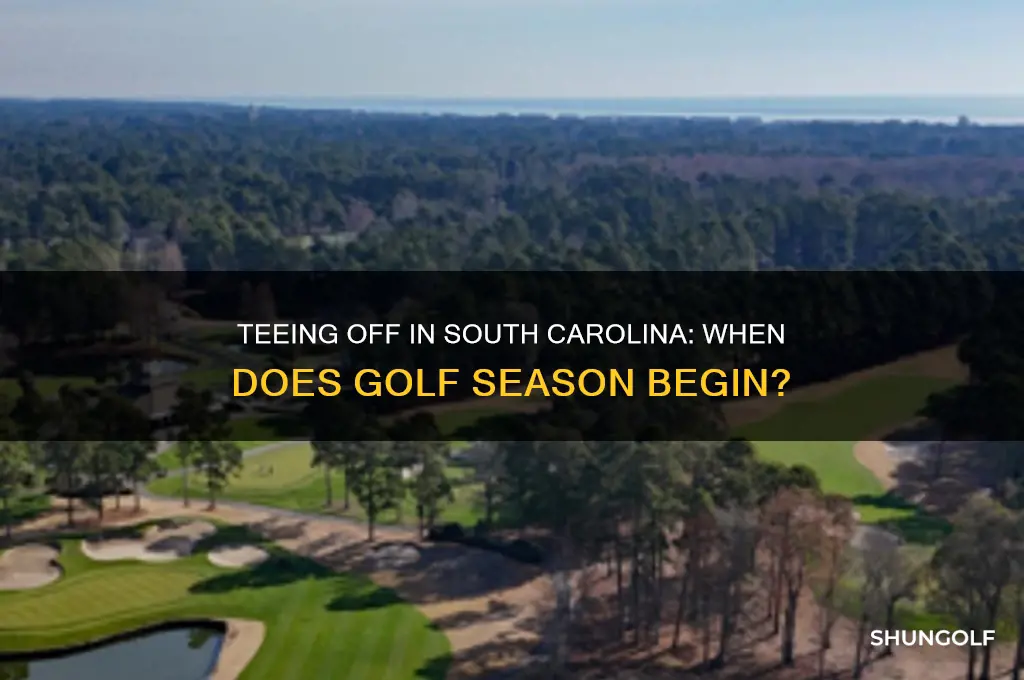 when is golf season in south carolina