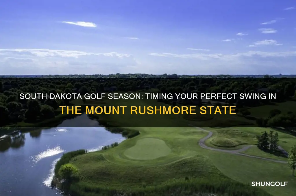 when is golf season in south dakota