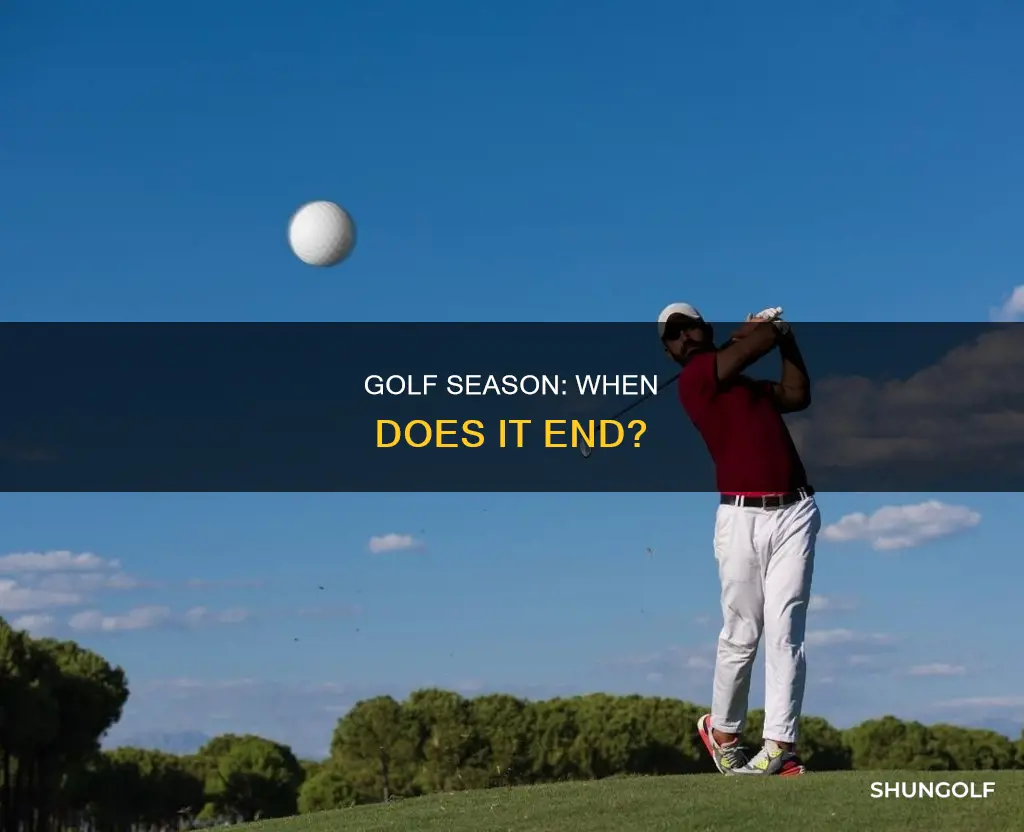 when is golf season over