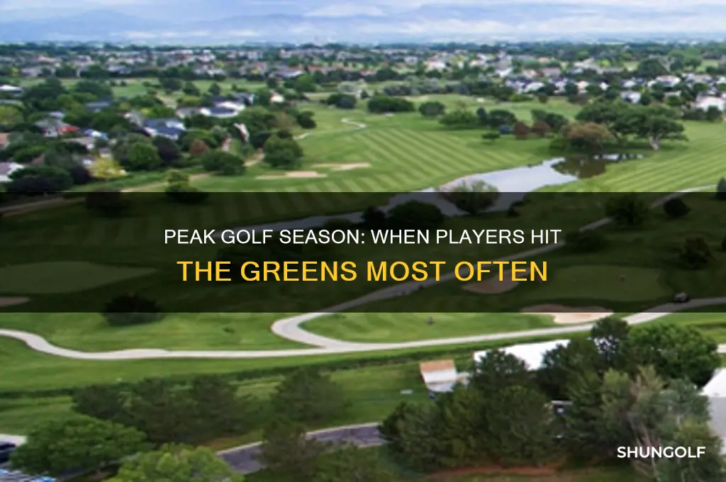 when is golf the most popular in the year