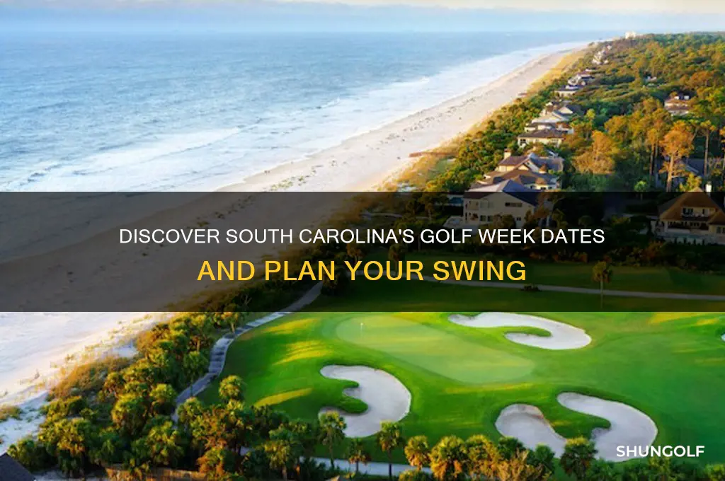 when is golf week in south carolina