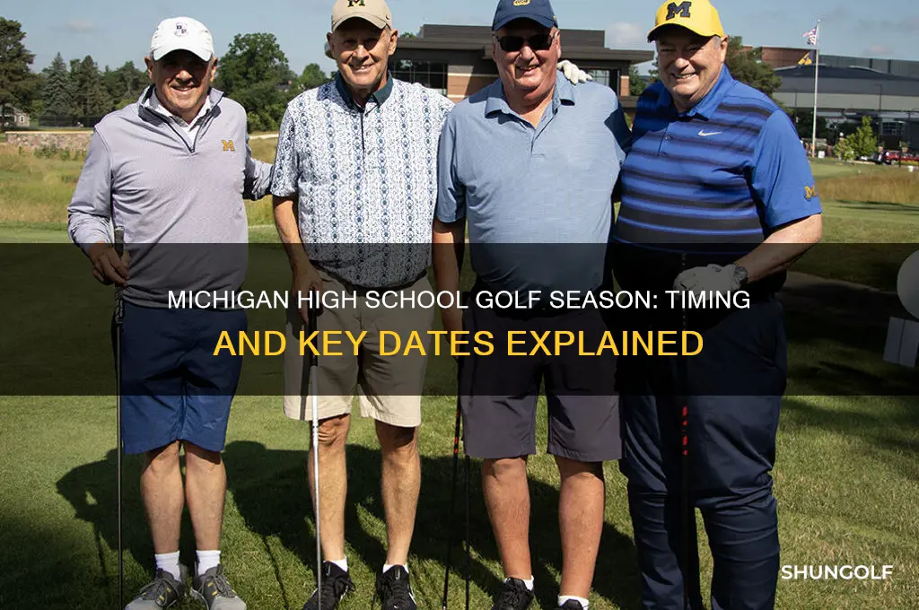 when is high school golf season in michigan