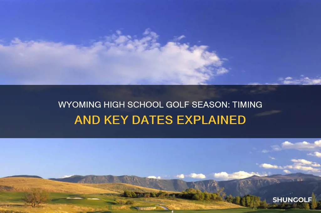 when is high school golf season in wyoming
