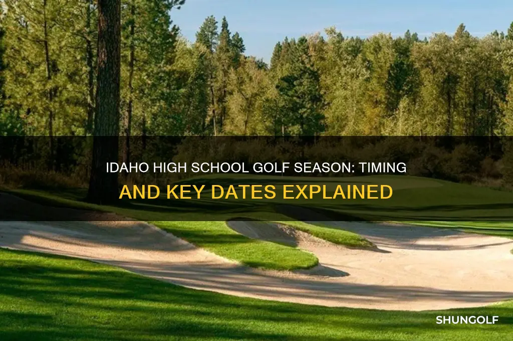 when is idaho high school golf season