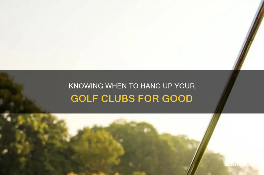 when is it time to quit golf