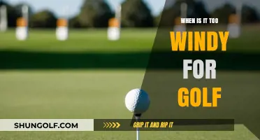 When Wind Becomes a Golfer's Foe: Setting the Limit