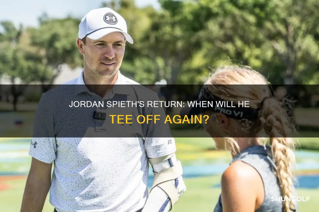 when is jordan spieth coming back to golf