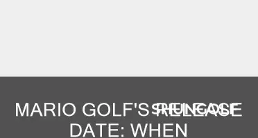 when is mario golf out